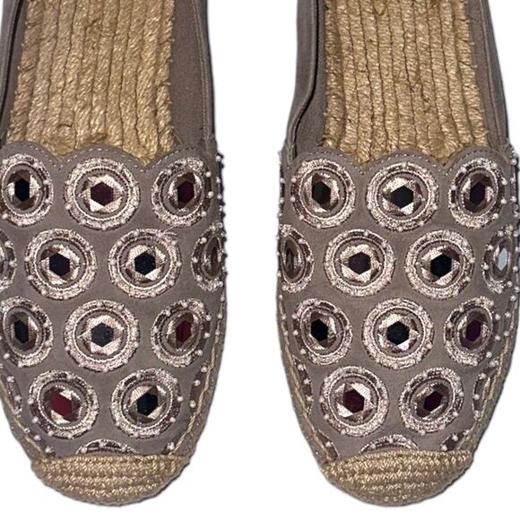 Tory Burch Yasmin Embellished Espadrille LIKE NEW - Picture 9 of 9